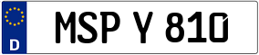 Trailer License Plate